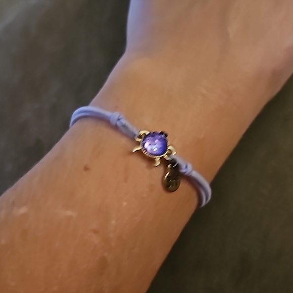 5/$25 Purple Mermaidcore Turtle Best Friends Elastic Bracelet - Picture 4 of 4